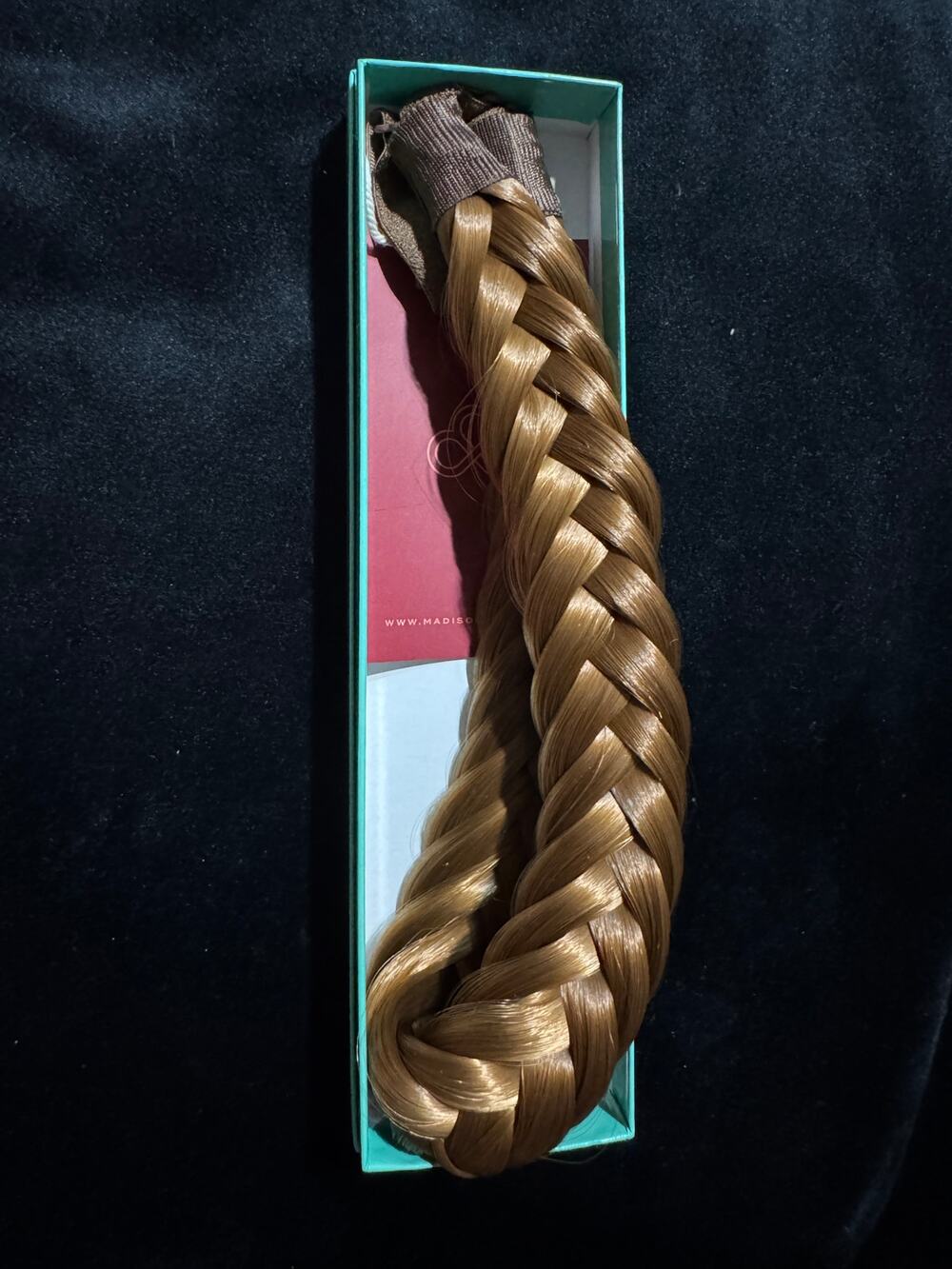 Madison Braids GOLDEN RED Fishtail Halo Braided Headband NEW